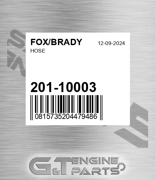 201-10003 Hose