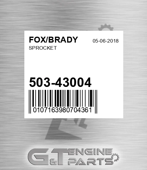 503-43004 Sprocket