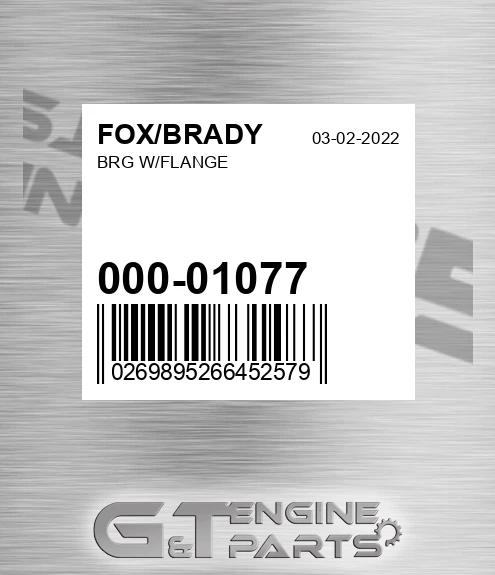 000-01077 Brg W/flange