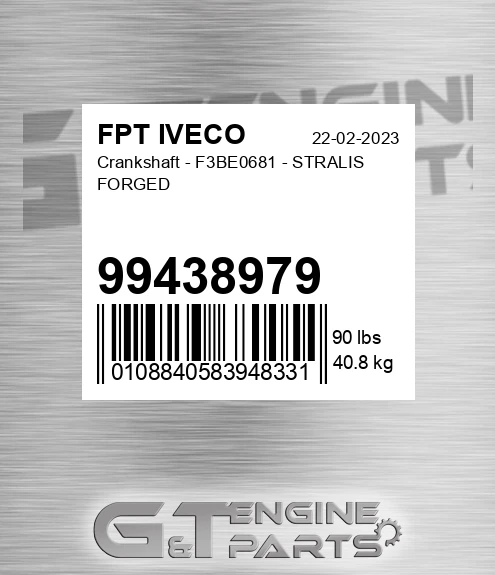 99438979 Crankshaft - F3be0681 - Stralis Forged