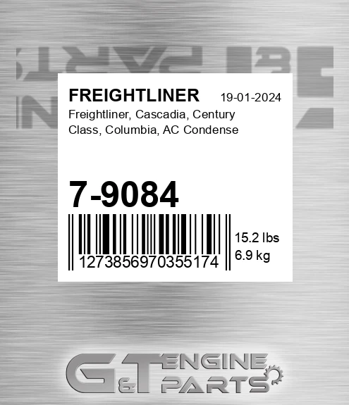 7-9084 , Cascadia, Century Class, Columbia, Ac Condense