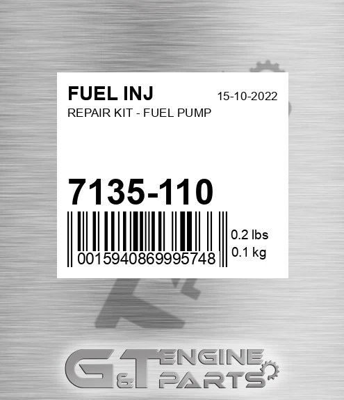 7135-110 Repair Kit - Fuel Pump