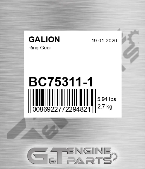 BC75311-1 Ring Gear