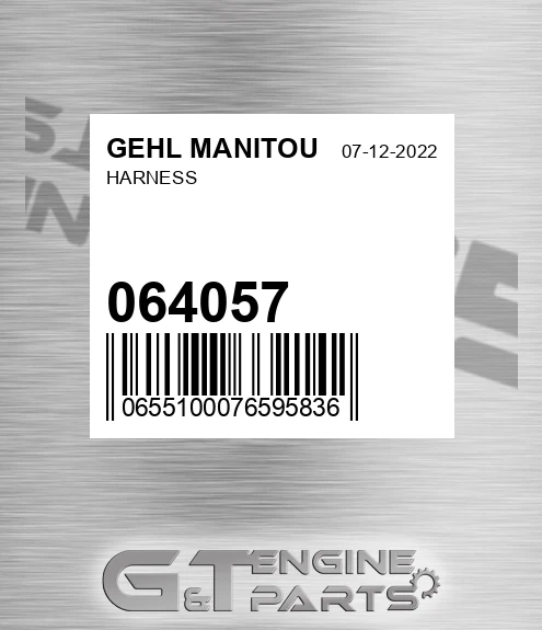 064057 Harness for GEHL MANITOU