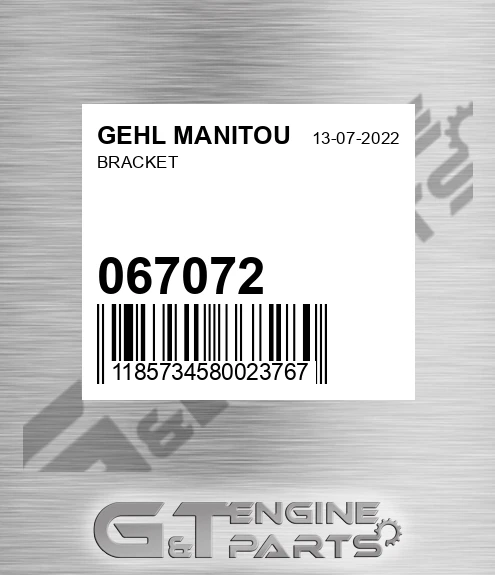 067072 Bracket for GEHL MANITOU