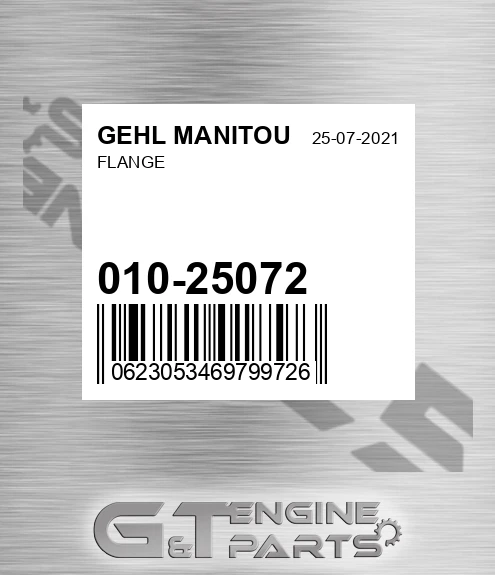010-25072 Flange for GEHL MANITOU
