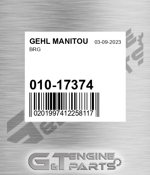 010-17374 Brg for GEHL MANITOU
