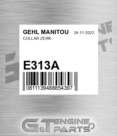 E313A Collar Zerk