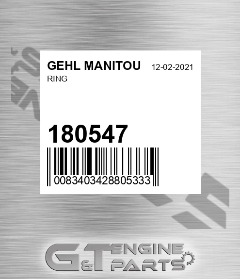 180547 Ring for GEHL MANITOU