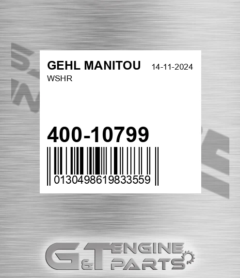 400-10799 Wshr for GEHL MANITOU