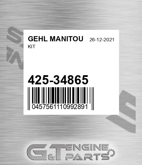 425-34865 Kit for GEHL MANITOU