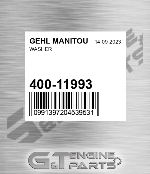 400-11993 Washer for GEHL MANITOU