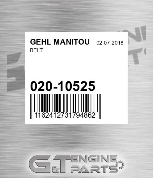 020-10525 Belt for GEHL MANITOU