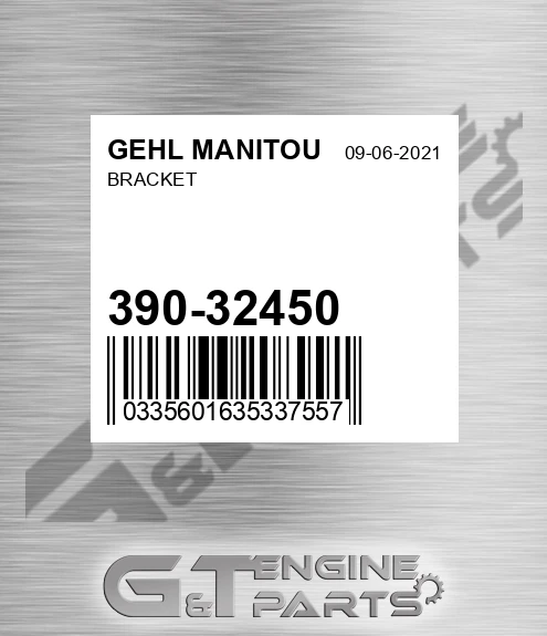 390-32450 Bracket for GEHL MANITOU