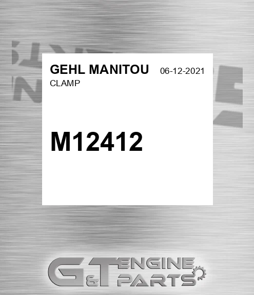 M12412 Clamp for GEHL MANITOU