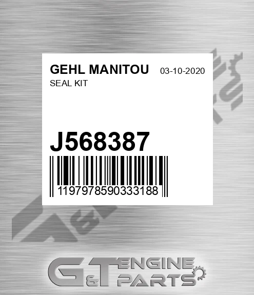 J568387 Seal Kit for GEHL MANITOU