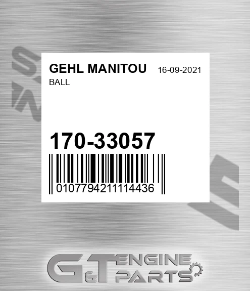 170-33057 Ball for GEHL MANITOU