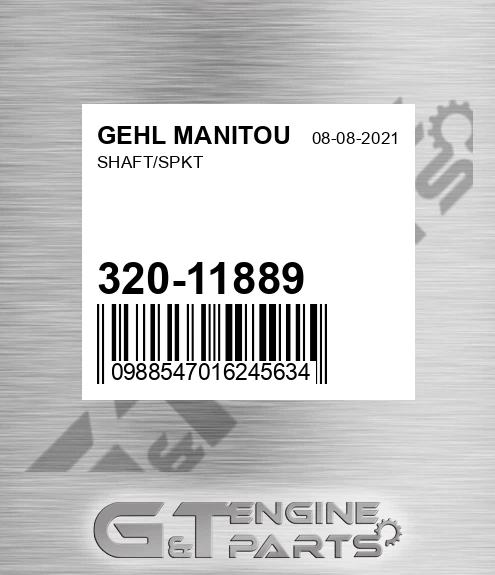 320-11889 Shaft/spkt for GEHL MANITOU