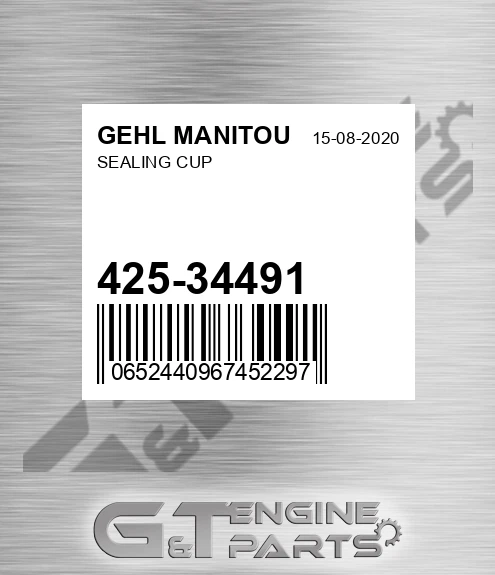 425-34491 Sealing Cup for GEHL MANITOU