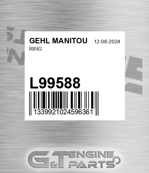 L99588 Ring for GEHL MANITOU