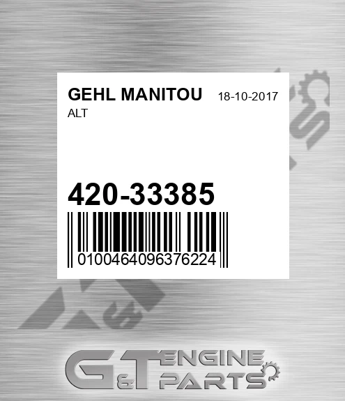 420-33385 Alt for GEHL MANITOU
