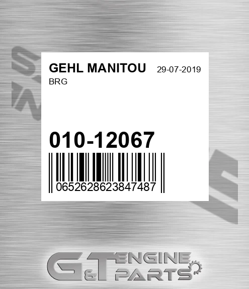 010-12067 Brg for GEHL MANITOU