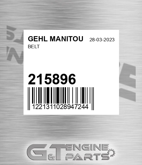 215896 Belt for GEHL MANITOU