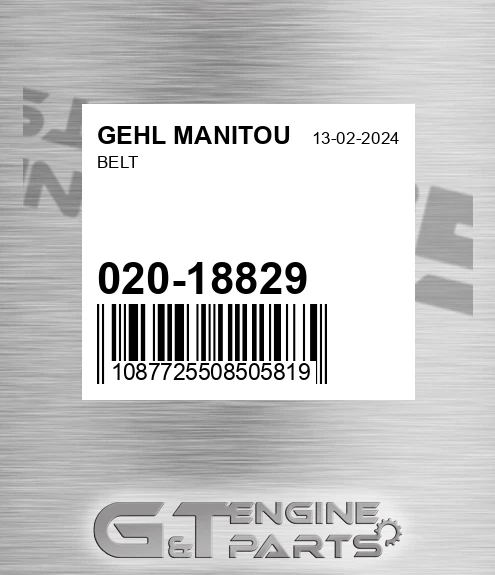 020-18829 Belt for GEHL MANITOU