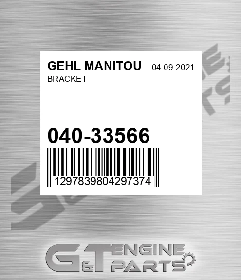 040-33566 Bracket for GEHL MANITOU