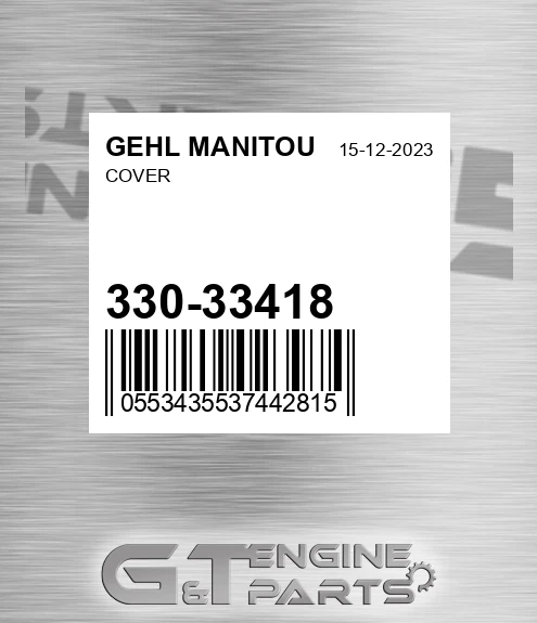 330-33418 Cover for GEHL MANITOU
