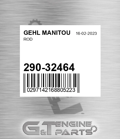 290-32464 Rod for GEHL MANITOU