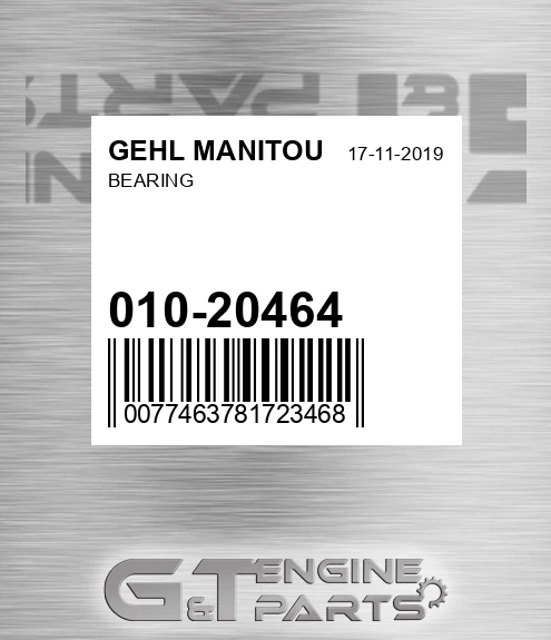 010-20464 Bearing for GEHL MANITOU