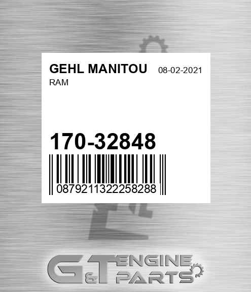 170-32848 Ram for GEHL MANITOU