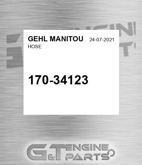 170-34123 Hose for GEHL MANITOU