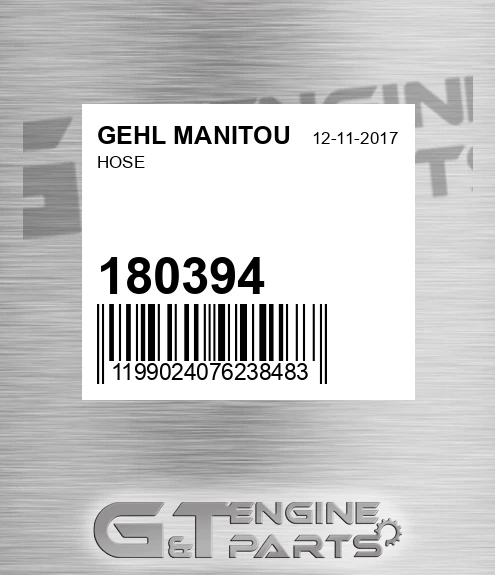 180394 Hose for GEHL MANITOU