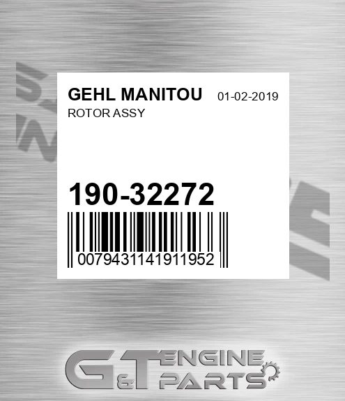 190-32272 Rotor Assy for GEHL MANITOU