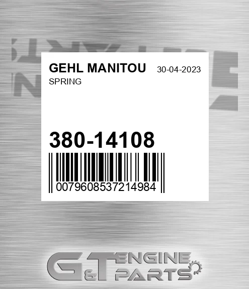 380-14108 Spring for GEHL MANITOU
