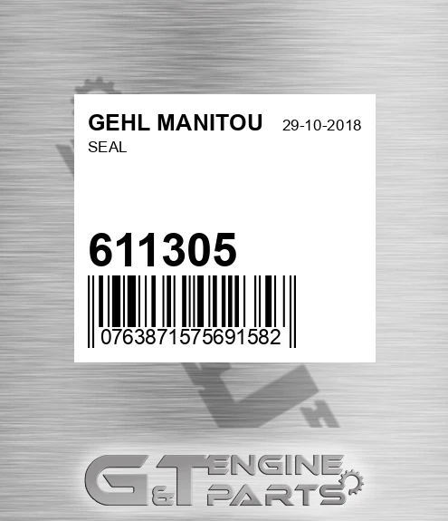 611305 Seal for GEHL MANITOU