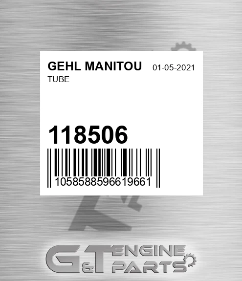 118506 Tube for GEHL MANITOU