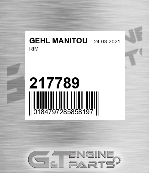 217789 Rim for GEHL MANITOU