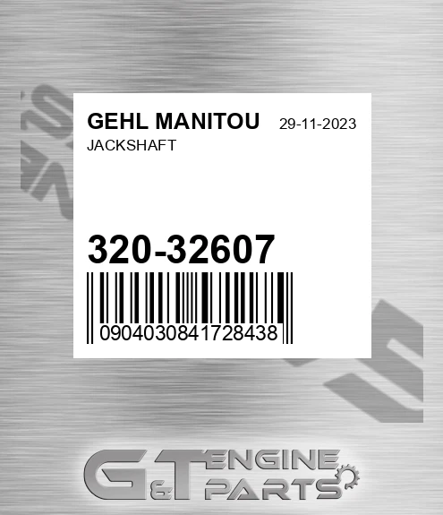 320-32607 Jackshaft for GEHL MANITOU