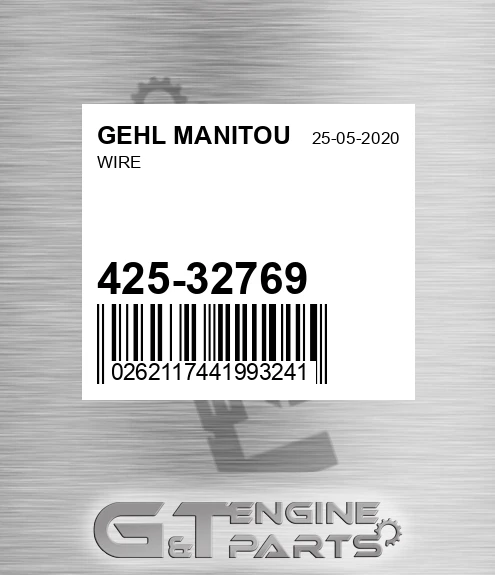425-32769 Wire for GEHL MANITOU