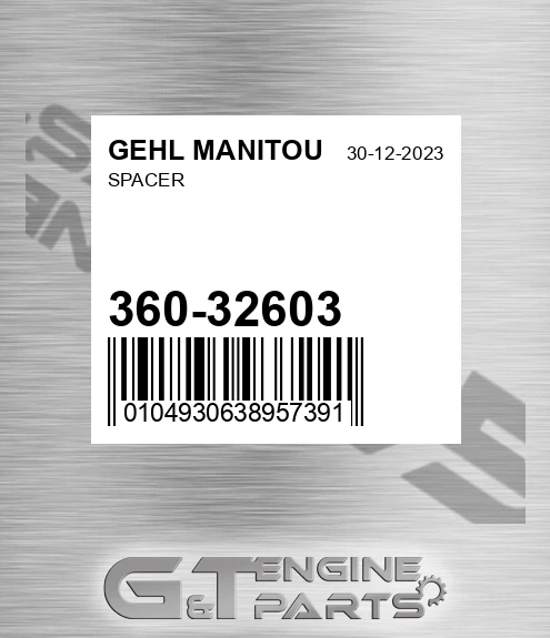 360-32603 Spacer for GEHL MANITOU