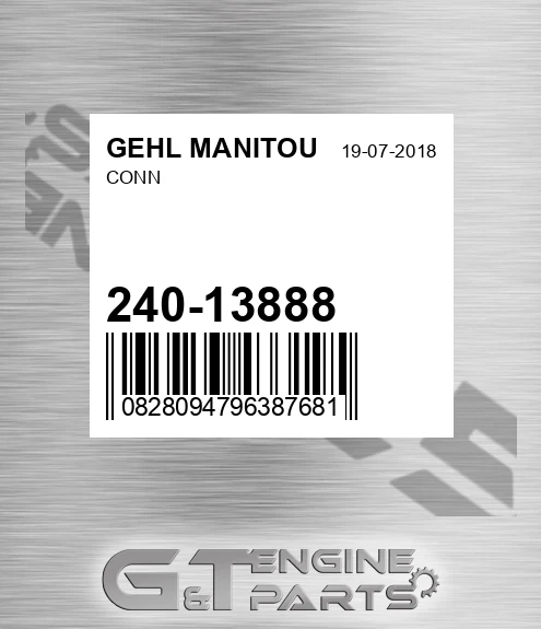 240-13888 Conn for GEHL MANITOU