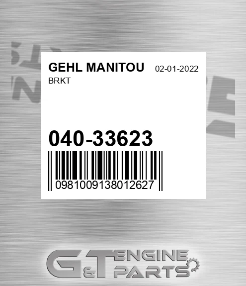 040-33623 Brkt for GEHL MANITOU