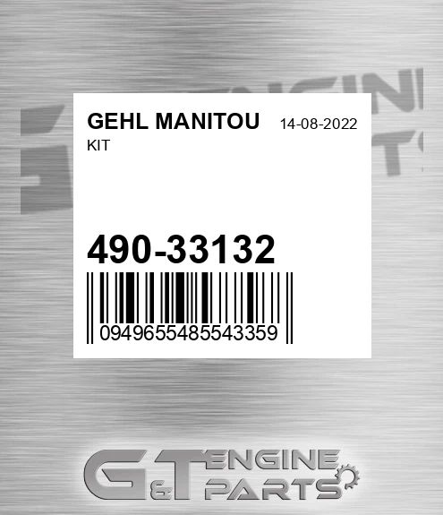 490-33132 Kit for GEHL MANITOU
