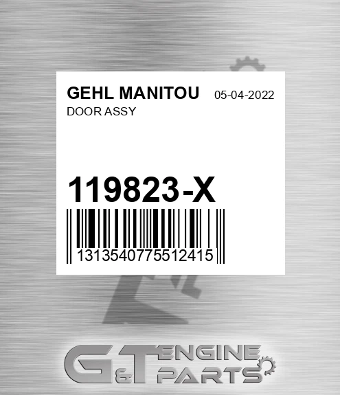 119823-X Door Assy for GEHL MANITOU