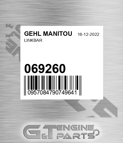 069260 Linkbar for GEHL MANITOU