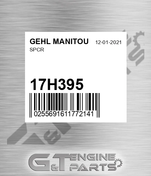 17H395 Spcr for GEHL MANITOU