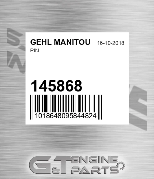 145868 Pin for GEHL MANITOU